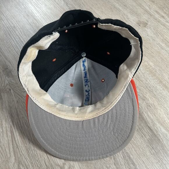 Vintage Clemson Tigers Hat Snapback College Black Orange Wool‎ Cap USA - Picture 3 of 9